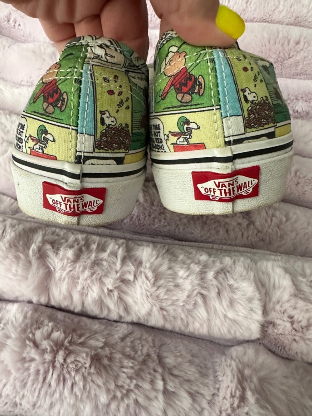 PEANUTS VANS Womens 9 Mens 7.5 Red Barron Pumpkin Depressed Psychiatric Snoopy - Picture 13 of 16